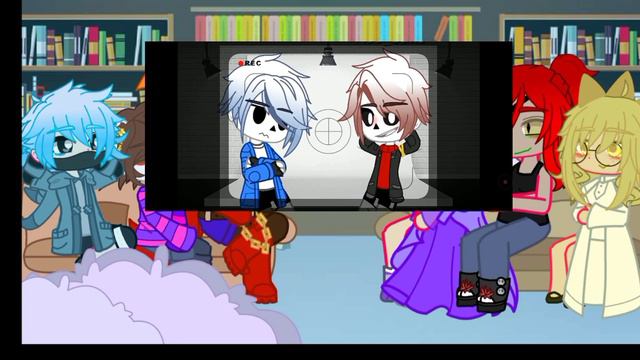 Реакция андертейл на сансов из других ау       (смотрите описание)