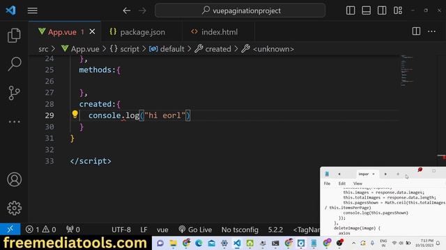 Vue 3 Image CRUD With Pagination Using vue-awesome-paginate in Node.js & Express Using Multer смотреть онлайн