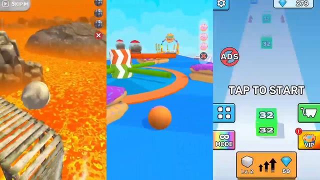 Roolance Ball ⚔️ Candy Ball Run ⚔️ Jelly Run 2048 - Android IOS Gameplay смотреть онлайн