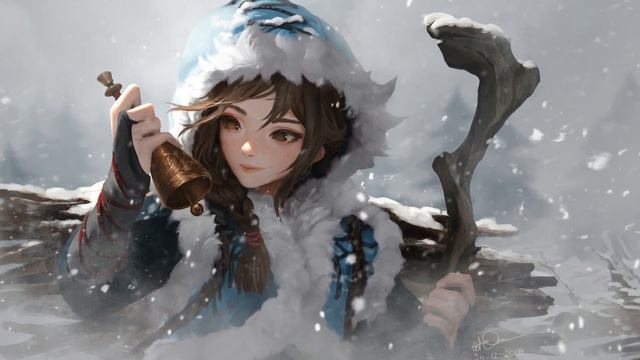Fantasy Girl In The Snow Live Wallpaper 4K смотреть онлайн