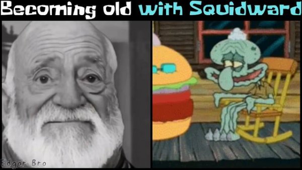 Mr. Incredible Becoming Old with Squidward