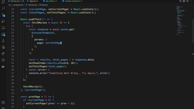 Searching Data From TMDB Database | React App Example | How To Dynamically Search From an API | Pt- смотреть онлайн