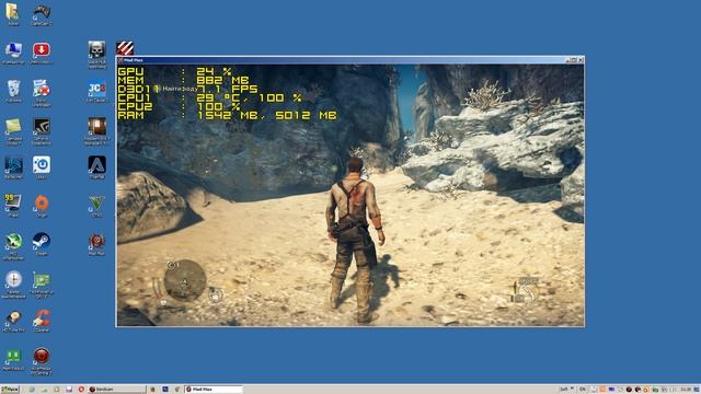 Тест Mad Max (Безумный Макс) запуск на супер слабом ПК (2 ядра, 2 ОЗУ, GeForce GT 630 1 Гб) смотреть онлайн