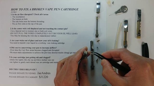 How to fix a BROKEN or CLOGGED vape pen cartridge. Hack. *UPDATE*. THC oil cart non working. 2021 смотреть онлайн