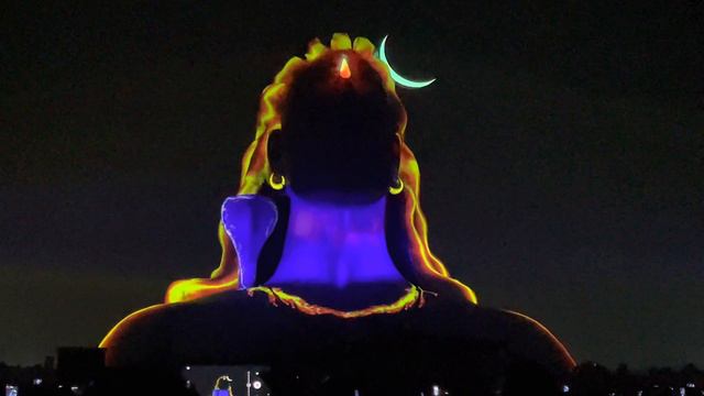 AdiYogi Shiva statue laser show at ISHA Foundation, Coimbatore смотреть онлайн