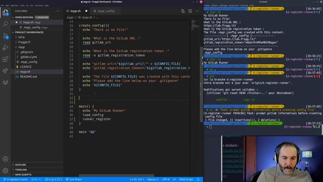 ? 6. Enregistrement du GitLab runner | Live Coding | Bash | My GitLab Runner | смотреть онлайн