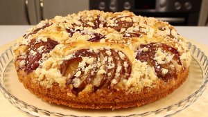 Никто НЕ ДОГАДАЕТСЯ, что Он ПОСТНЫЙ - Вкуснейший Постный Пирог со Сливами и Штрейзелем