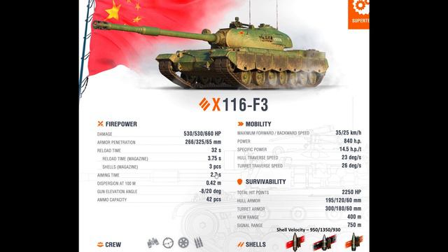 116-F3 Preview - Chinese AutoLoader Heavy Tank смотреть онлайн