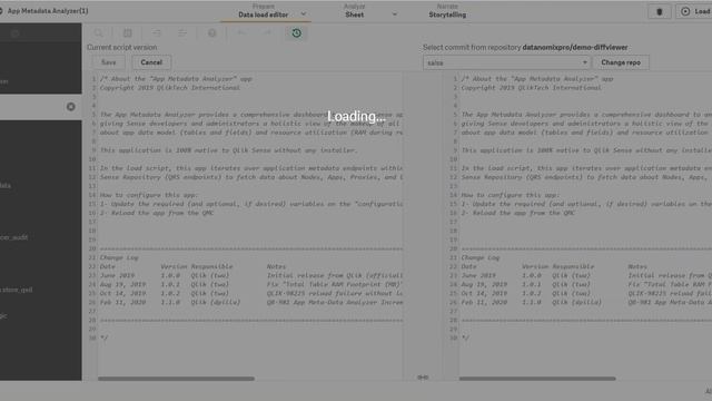 Real diff viewer in the Qlik Sense смотреть онлайн