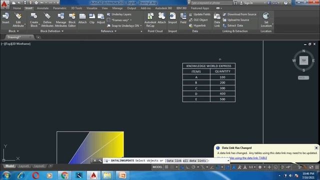 How to update Table of Excel sheet in AutoCAD, Update BOQ from excel sheet смотреть онлайн