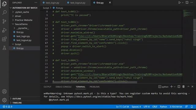 27) Pytest Framework Fixtures and confest file смотреть онлайн