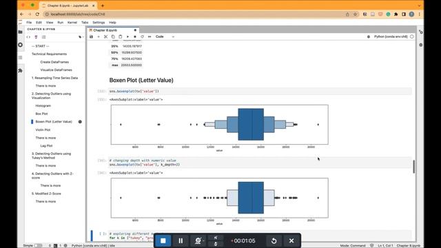 Time Series Analysis with Python Cookbook | 8. Outlier Detection Using Statistical Methods смотреть онлайн