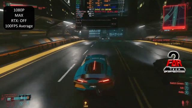 How many FPS? RTX 3070 Ti + i9-10850K on CyberPunk 2077 1080P all RTX Settings? смотреть онлайн