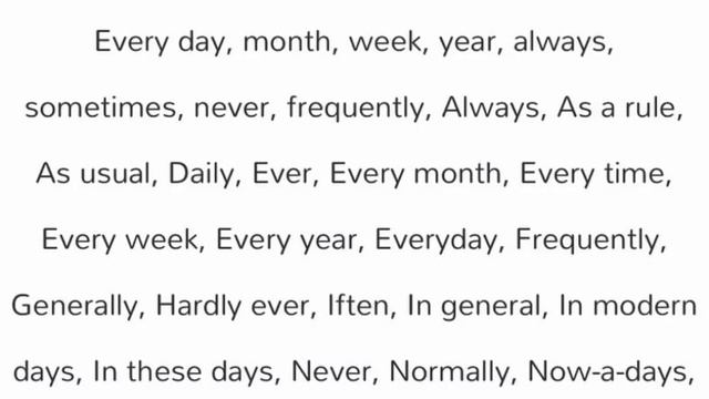 Simple Present Tenses - Time Words # 115 смотреть онлайн