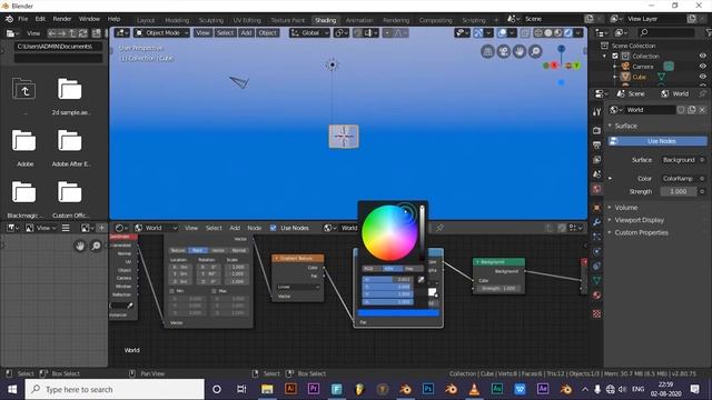 How to create gradient sky in blender eevee tutorial смотреть онлайн