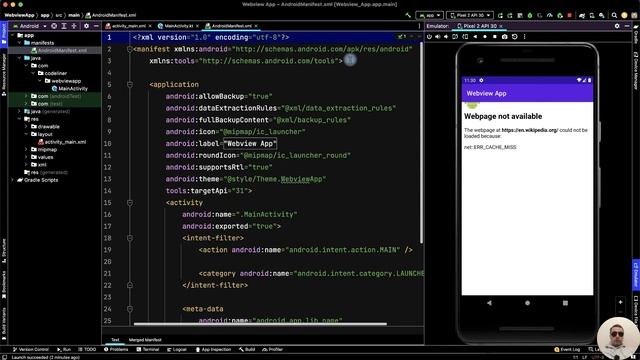 How to Convert Any Website into App using Android Studio смотреть онлайн