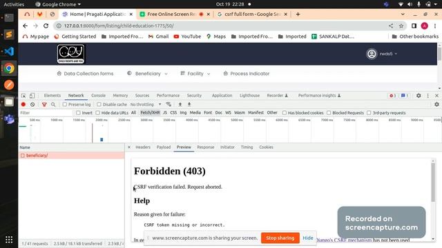 HTTP request failed (403 Forbidden) CSRF token validation смотреть онлайн