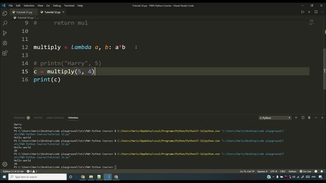Lambda Functions In Python | Python Tutorial #32 смотреть онлайн