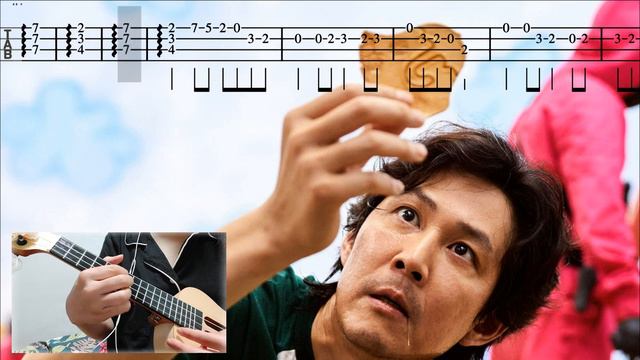 way back then squid game OST ukulele easy tabs music sheet смотреть онлайн