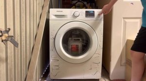 Samsung WF80F5E0W4W unbalanced spin bursts Compilation￼ part 1