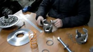 ВАРИАТОР (замена грузов, пружины и улитки) Снегоход Arctic Cat Z-1