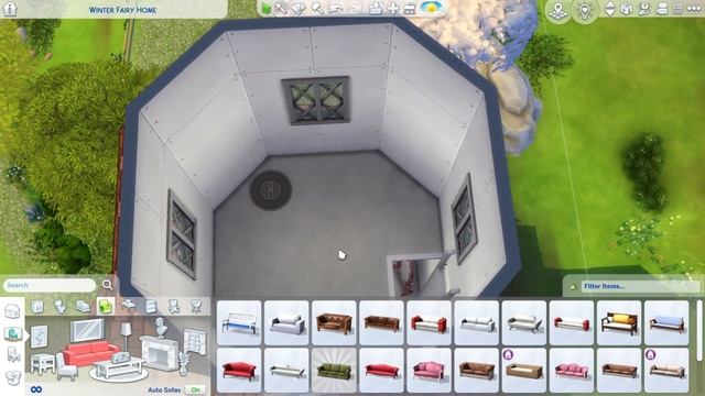 Building the off-season house for a winter fairy - inside | The Sims 4 смотреть онлайн