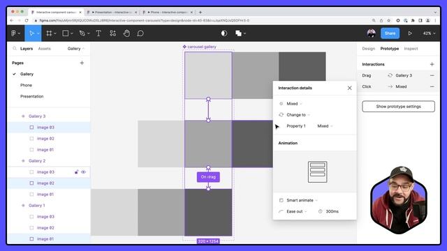Study Hall: Interactive component carousel galleries in Figma смотреть онлайн