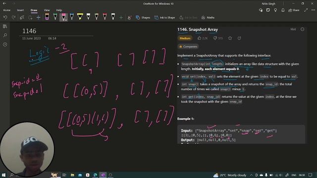 Snapshot Array | Leetcode Q.1146 | Python | C++ | Java | LeetCode Daily Challenge смотреть онлайн