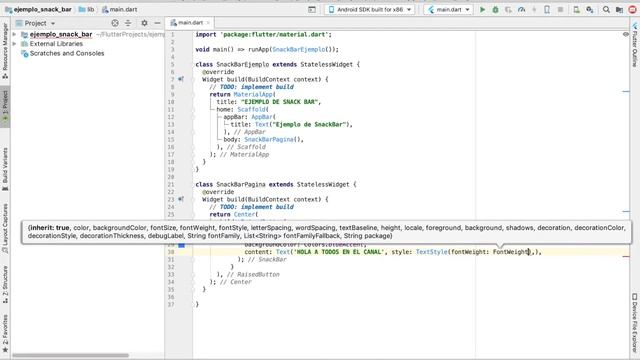 Implementación y uso de SnackBar en Flutter смотреть онлайн