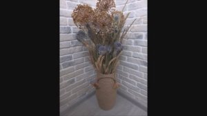 Напольная ваза из джута для сухих букетов своими руками.