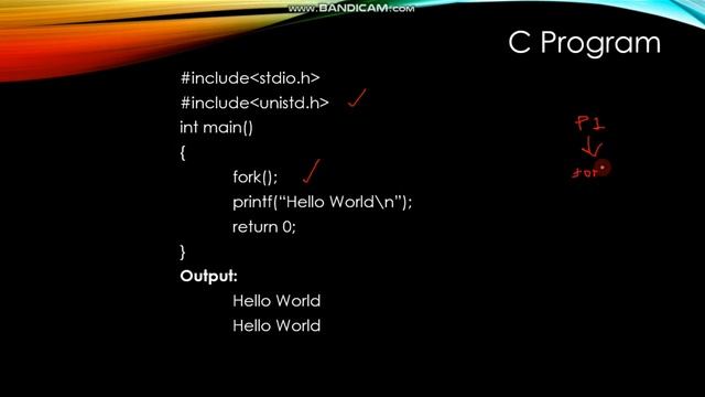 fork System Call in Operating System || Example of fork() смотреть онлайн