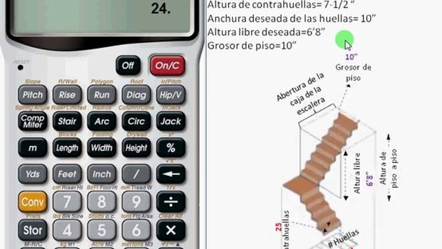 Diseñar una Escalera con la Calculadora Construction Master Pro смотреть онлайн