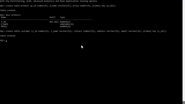 Oracle - SQL PLUS - How to Create Table смотреть онлайн