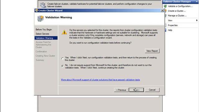 Windows Server 2008 R2 - 01 Create Cluster and config смотреть онлайн