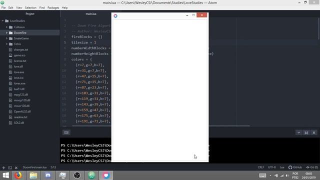Doom Fire Algorithm made with Lua/Love2D смотреть онлайн