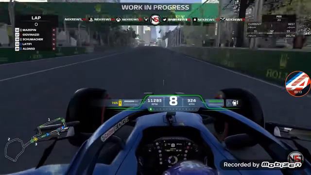 Top Speed Test on Baku 🇦🇿 | Alpine F1 Team ⚪🔵🔴 | Esports смотреть онлайн