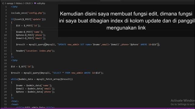 CRUD IN PHP TO MY SQL AND JOIN смотреть онлайн
