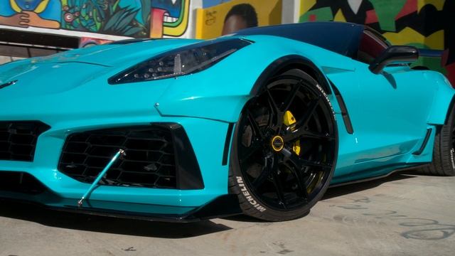 Corvette C7 Widebody | Vossen Hybrid Forged HF-5 смотреть онлайн