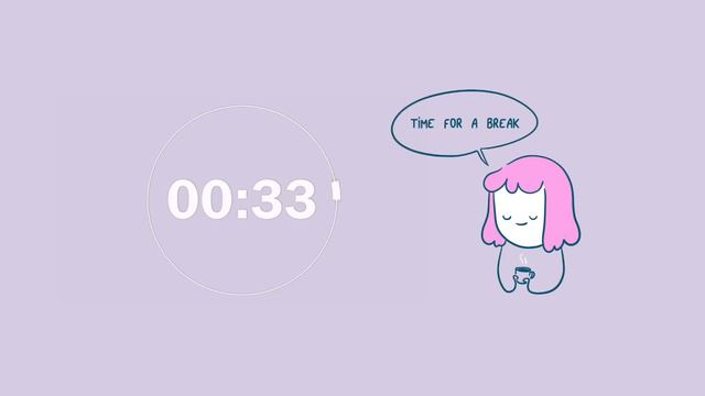 ADHD Pomodoro Timer - 4x25 Minutes [Lofi - Chill🎵]