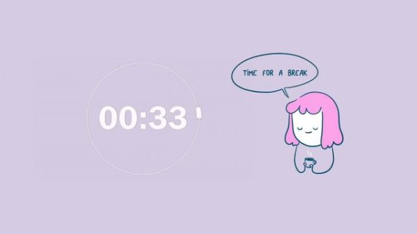 ADHD Pomodoro Timer - 4x25 minutes [Lofi - Chill🎵]