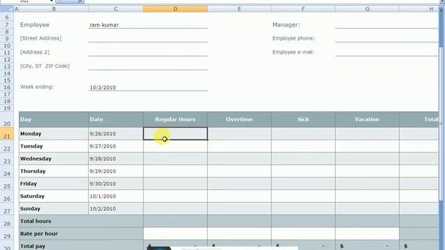time card for excel смотреть онлайн