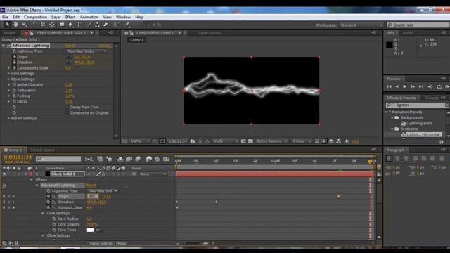 Game Effect tutorial - Создание PNG анимации удара молнии | Adobe After Effects смотреть онлайн