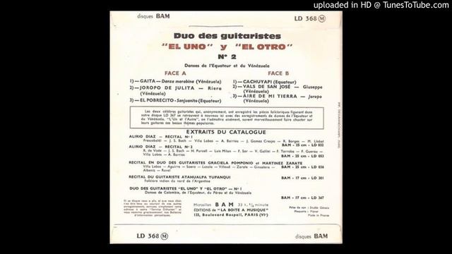 Alirio Diaz & Rodrigo Riera Guitar Duo Vals de San Jose смотреть онлайн