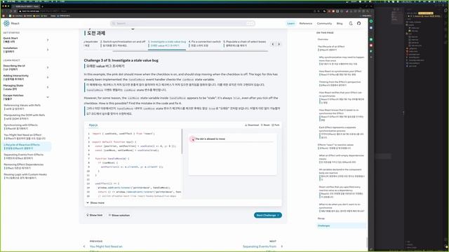 [React 공식문서 스터디] #4-5. 반응형 Effect의 생명주기 смотреть онлайн