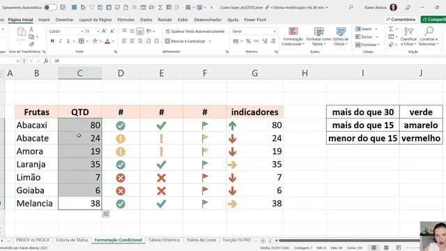 Como Incluir Ícones de Forma Automática no Excel | Formatação Condicional смотреть онлайн