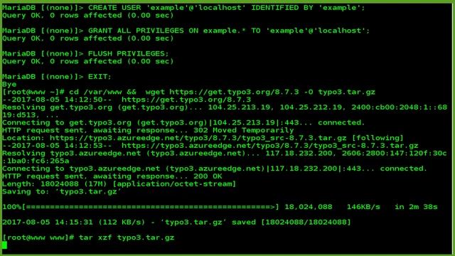 How To Install TYPO3 CMS on Centos 7 Server смотреть онлайн