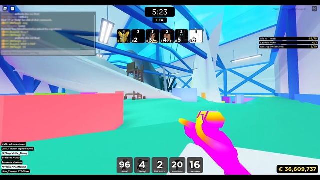 Smallest Avatar vs Biggest Avatar - Total chaos ?(Roblox Big Paintball) смотреть онлайн