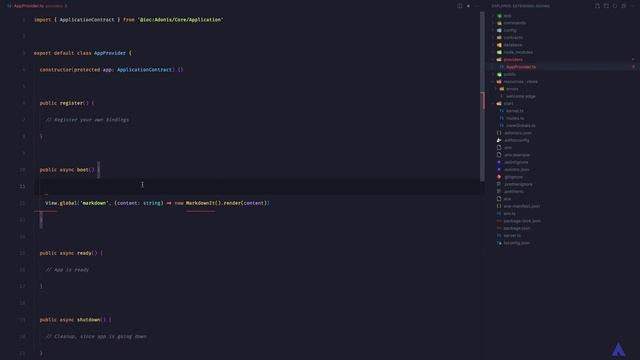 Extending AdonisJS - Creating a markdown global #adonisjs смотреть онлайн
