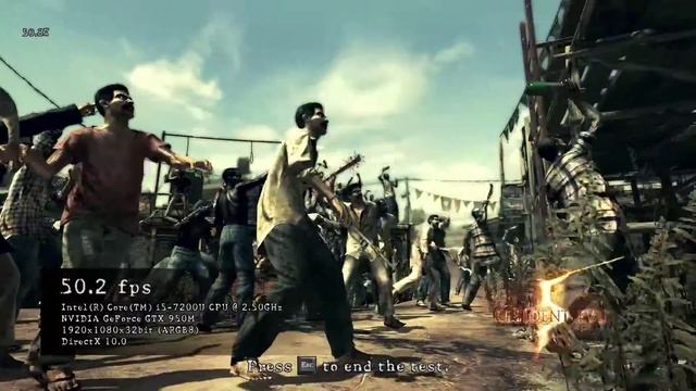 Resident Evil 5 Fixed Benchmark DirectX 10.0 (Nvidia Geforce GTX 950M GDDR5) смотреть онлайн