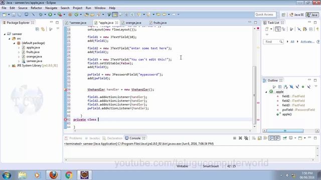 Java in Telugu - Tutorial 41 - Event Handler смотреть онлайн